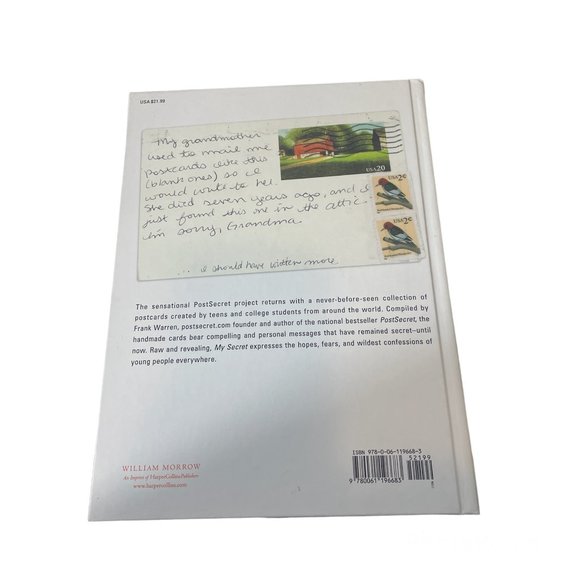 My Secret : A PostSecret Book by Frank Warren Hardcover Book Non-Fiction - Picture 4 of 4